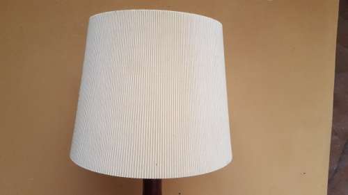 Beautiful old wooden standing table lamp.