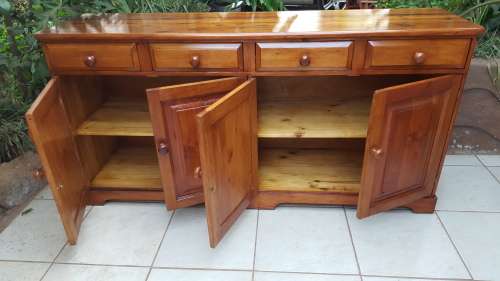 Large old oregan pine dining room suite.
