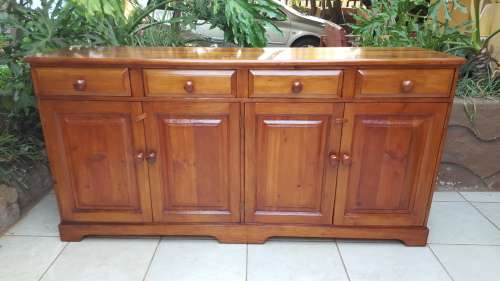 Large old oregan pine dining room suite.