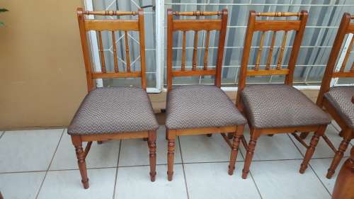 Large old oregan pine dining room suite.