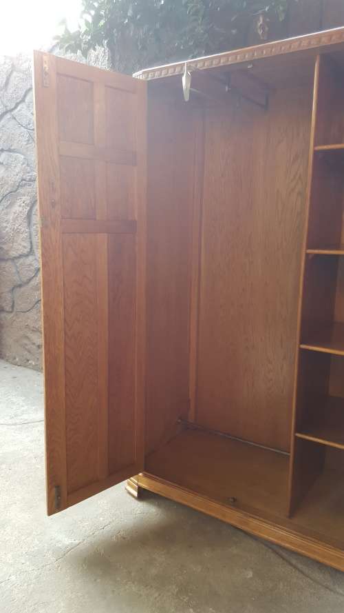 Beautiful vintage kids oak wardrobe.