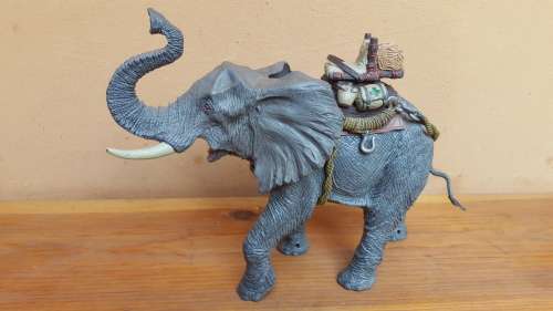 Lovely, large plastic toy elephant.