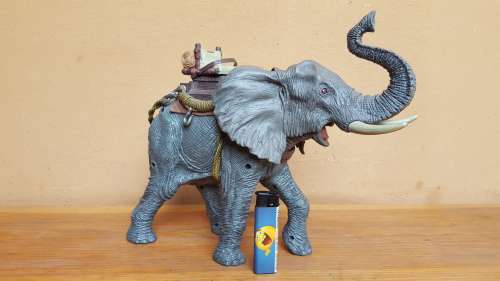 Lovely, large plastic toy elephant.