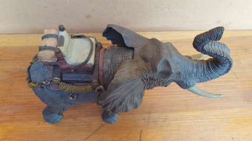 Lovely, large plastic toy elephant.