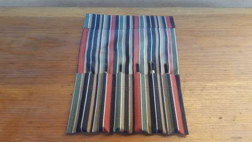 Lovely old wood carving set.