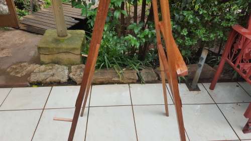 Lovely old double wooden easel.