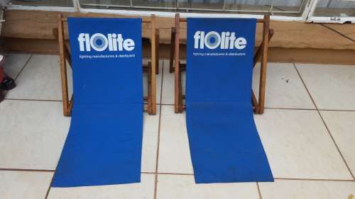 Lovely pair of wooden back rests.