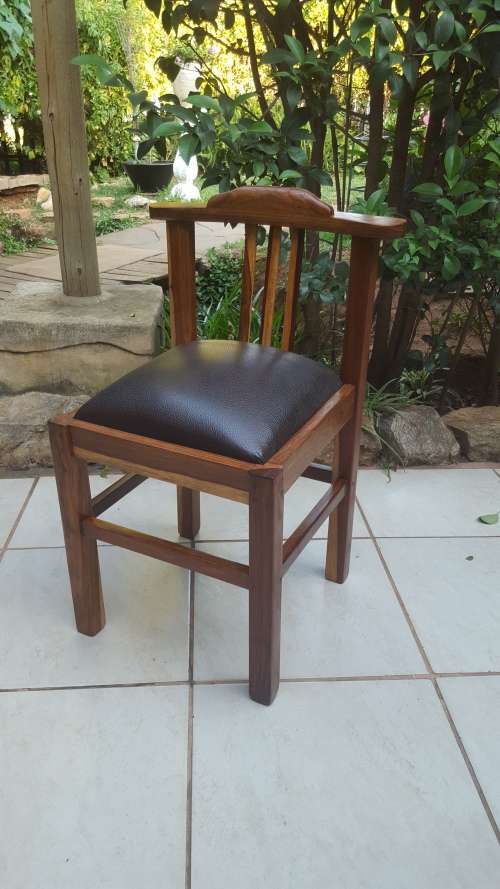 Beautiful old kiaat office chair.