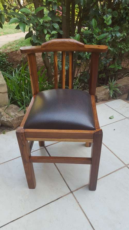 Beautiful old kiaat office chair.