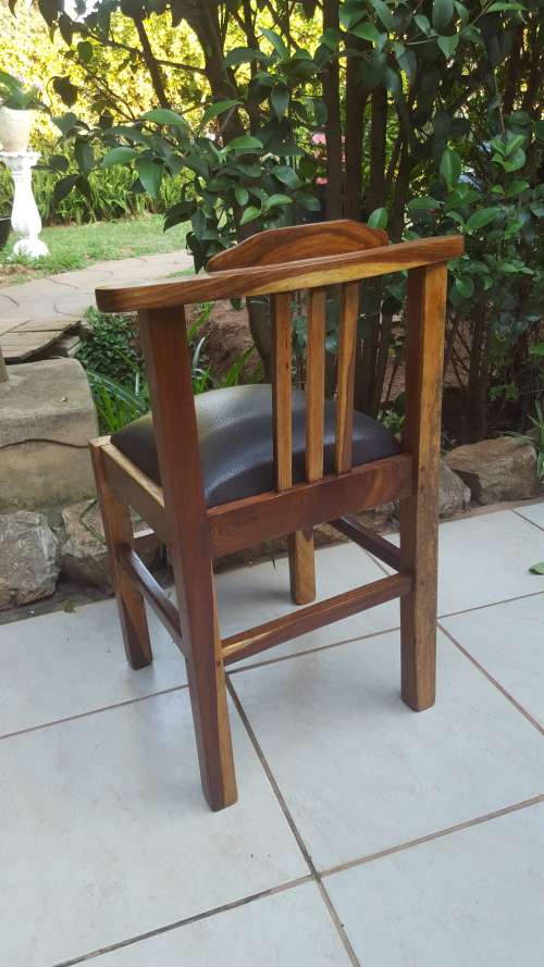 Beautiful old kiaat office chair.