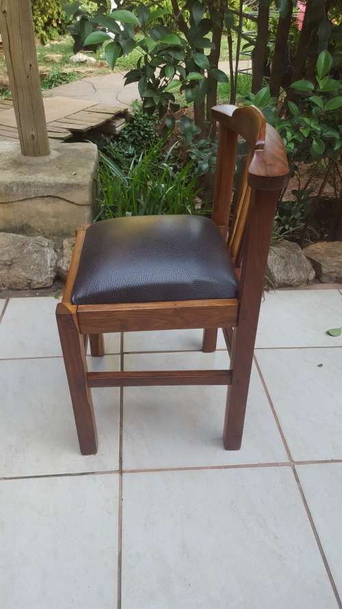 Beautiful old kiaat office chair.