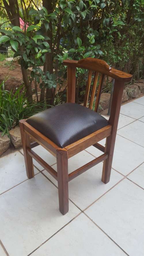 Beautiful old kiaat office chair.