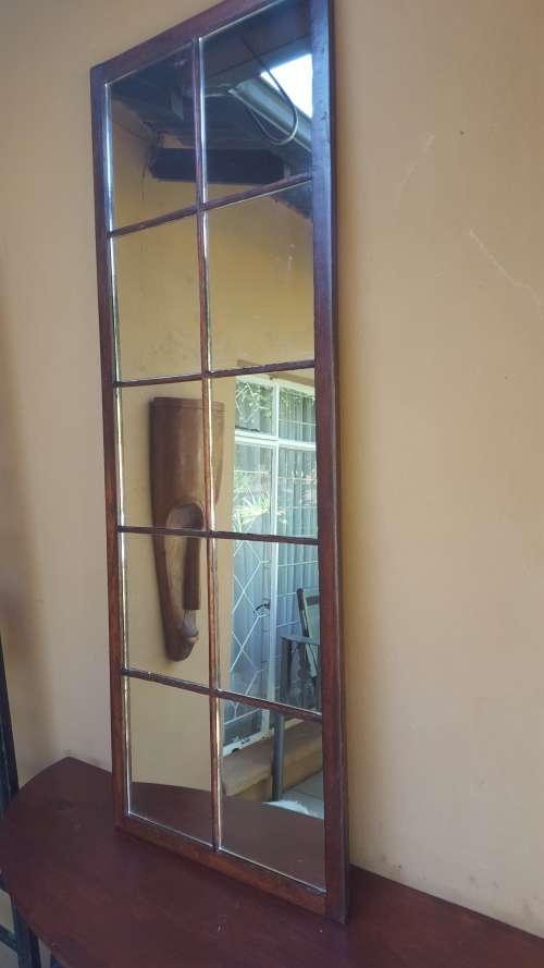 Awesome 10 pane cottage window mirror.