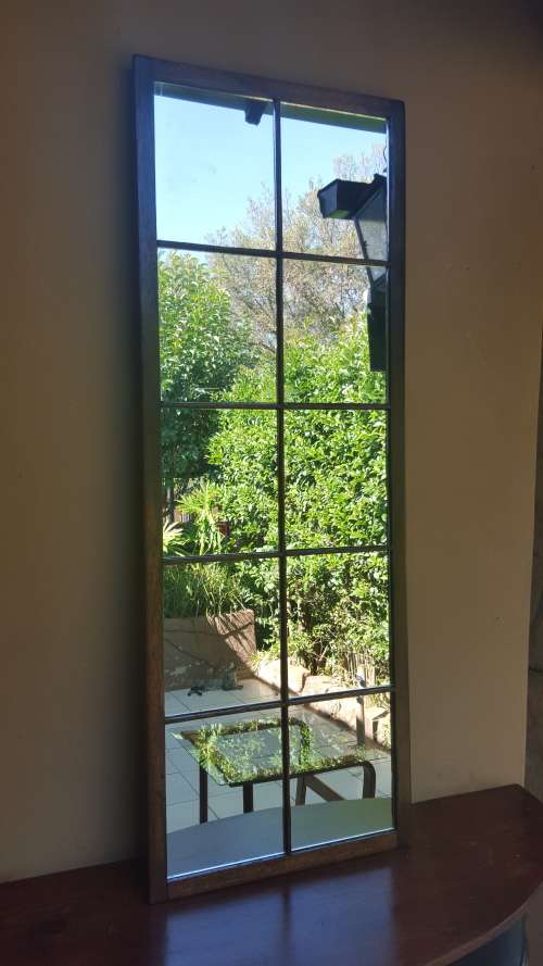 Awesome 10 pane cottage window mirror.