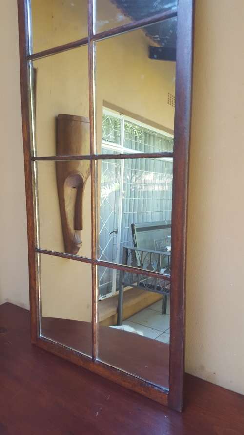 Awesome 10 pane cottage window mirror.