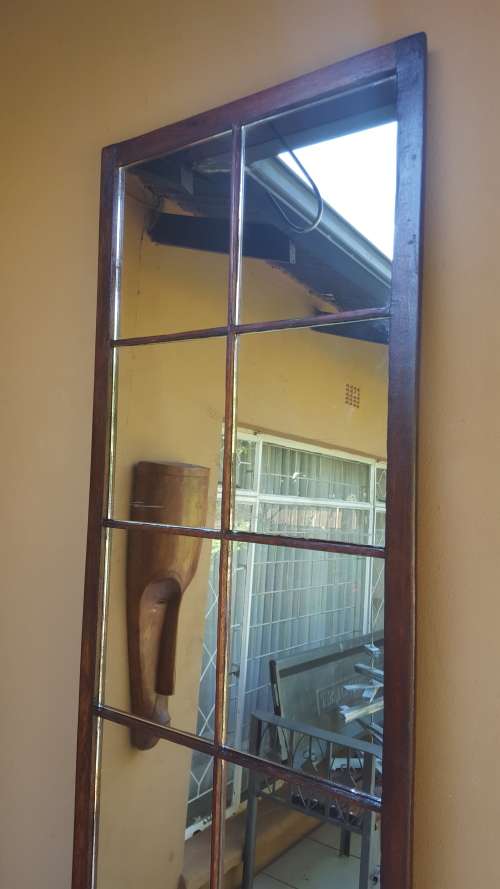 Awesome 10 pane cottage window mirror.