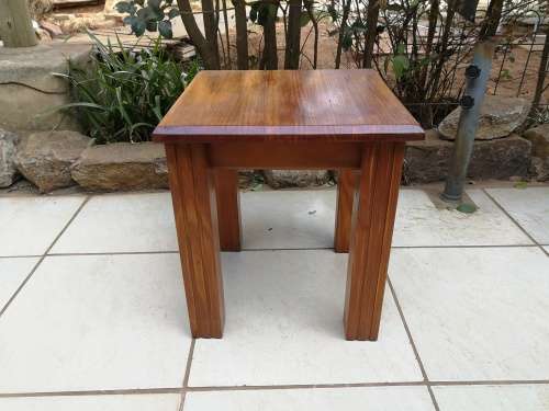 Lovely square solid pine side table.