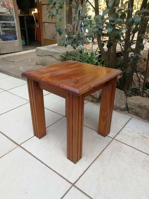 Lovely square solid pine side table.
