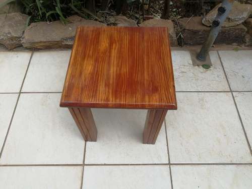 Lovely square solid pine side table.