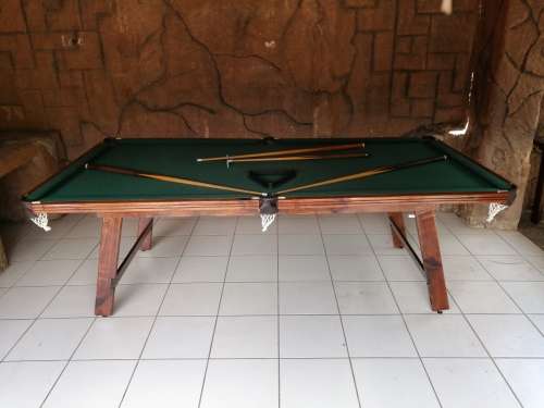Beautiful, large, old fold up snooker table.