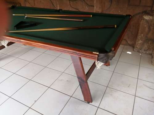 Beautiful, large, old fold up snooker table.
