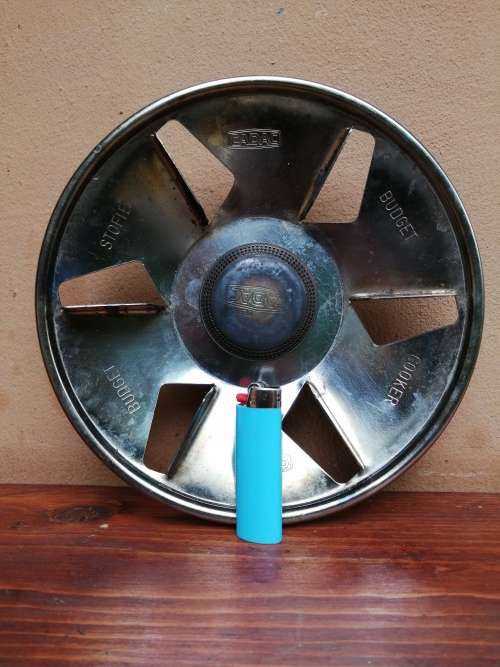 Gas bottle cooker plate.