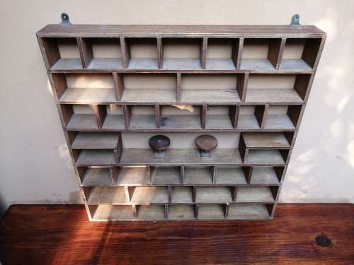 Large old wooden printers tray.