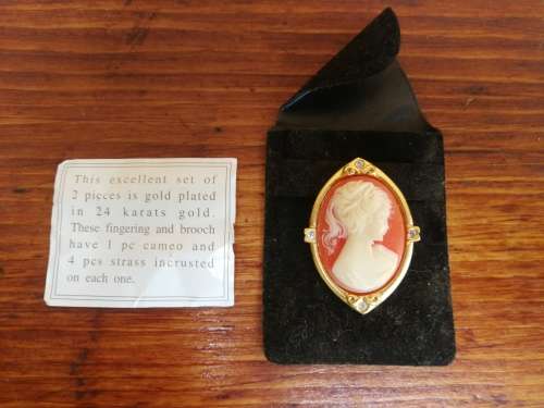 Beautiful old cameo broach.