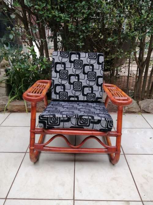 Lovely, large cane arm chair.