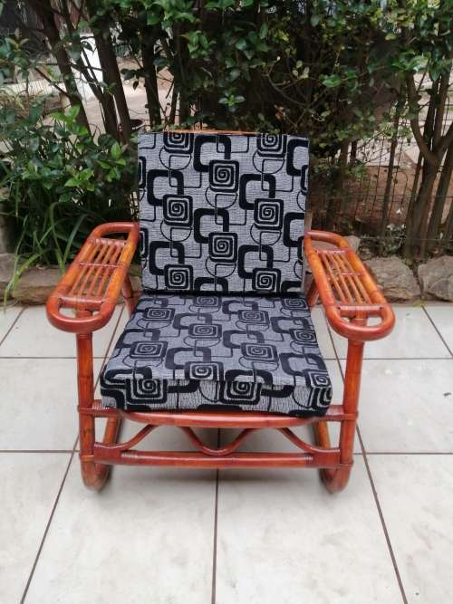 Lovely, large cane arm chair.