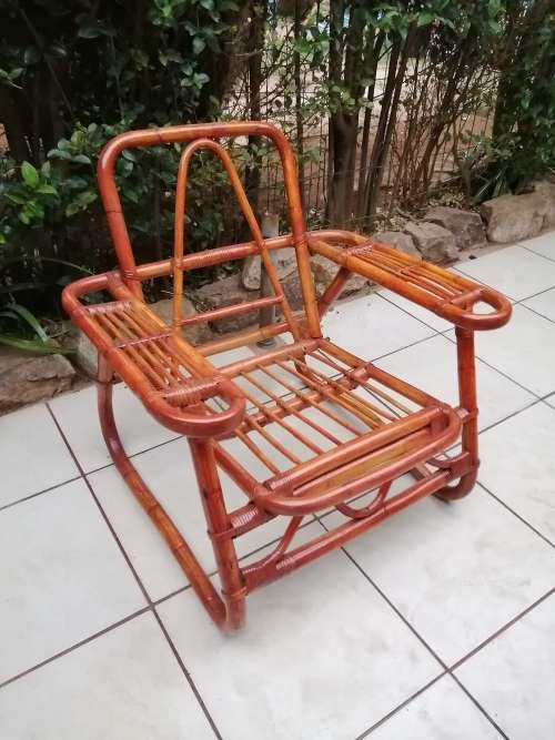 Lovely, large cane arm chair.