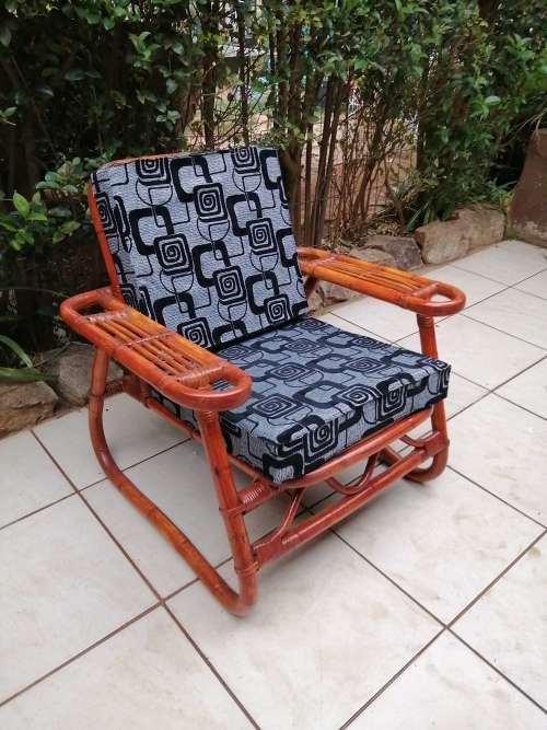 Lovely, large cane arm chair.