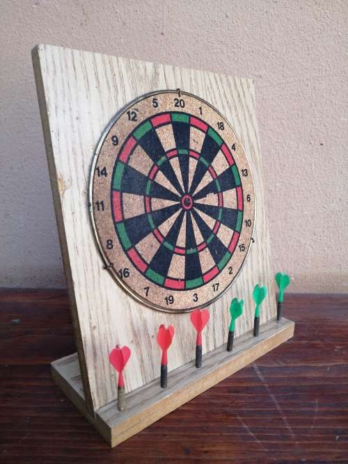 Small bar counter dart board.