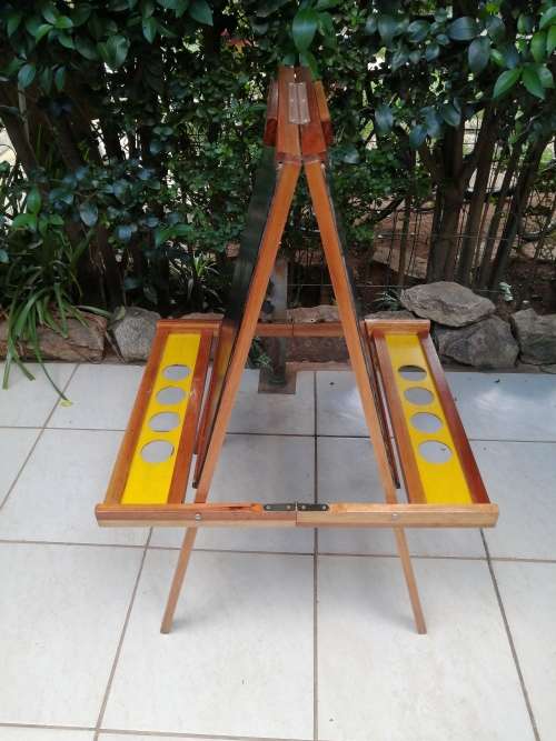 Old kids double sided blackboard.