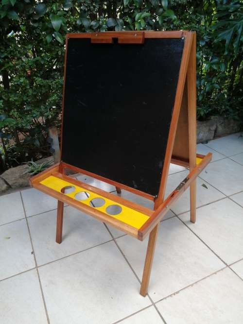 Old kids double sided blackboard.