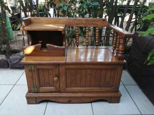 Beautiful Pine Cone design telephone table.