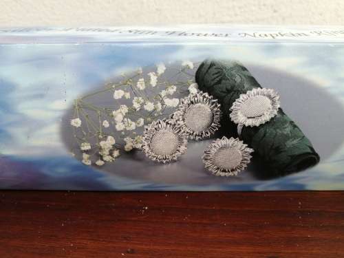 Beautiful set of 4 silver plated napkin rings.