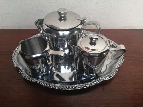 Lovely collection of vintage stainless steel.