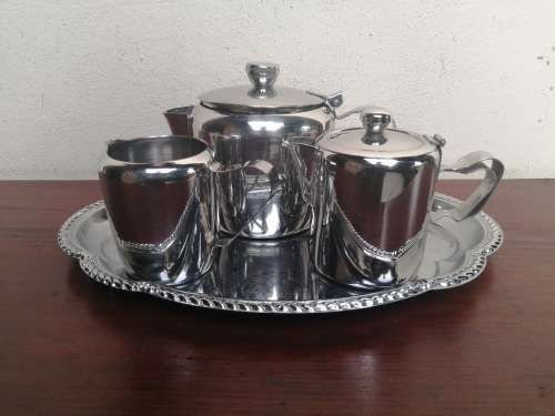 Lovely collection of vintage stainless steel.