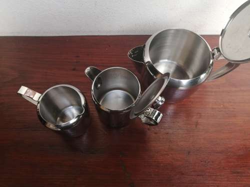 Lovely collection of vintage stainless steel.