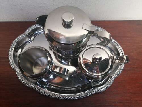 Lovely collection of vintage stainless steel.