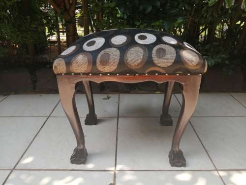 Beautiful ball and claw dresser stool.