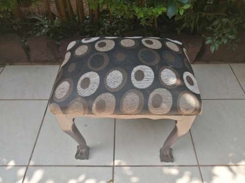 Beautiful ball and claw dresser stool.