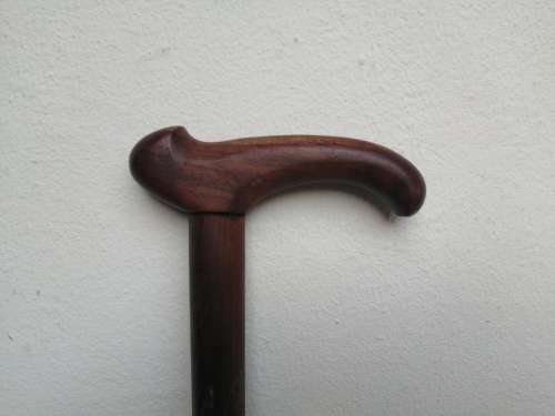 Beautiful vintage solid kiaat walking stick.