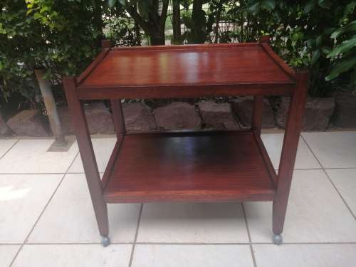 Vintage tea trolley and hot tray.