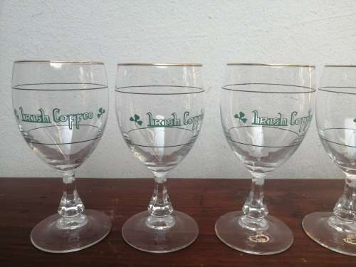 Beautiful set of 6 Irish coffee glasses.