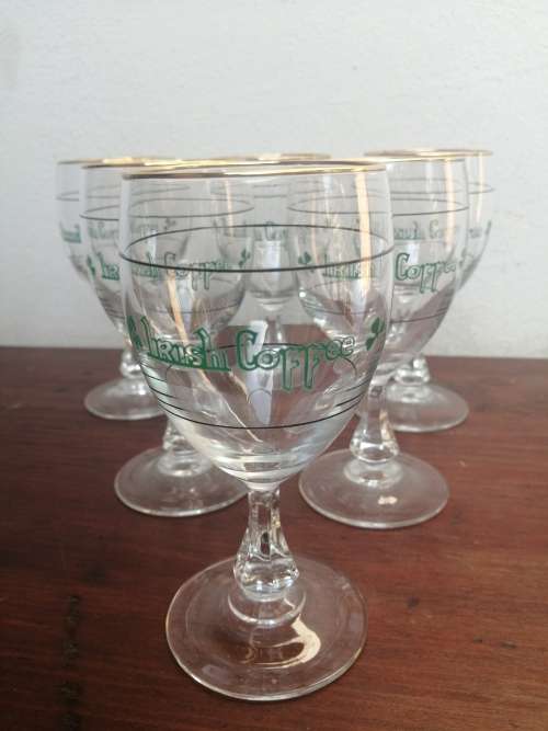 Beautiful set of 6 Irish coffee glasses.