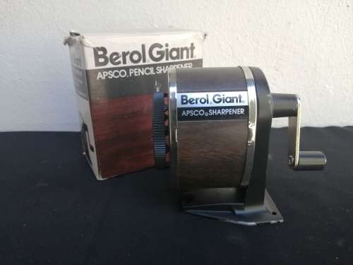 Berol Giant pencil sharpener.