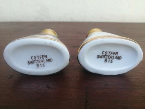 Beautiful Geneve salt and pepper set.