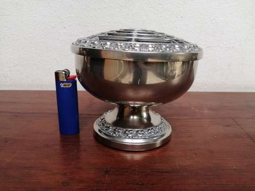 Beautiful, large silver plated posy vase.